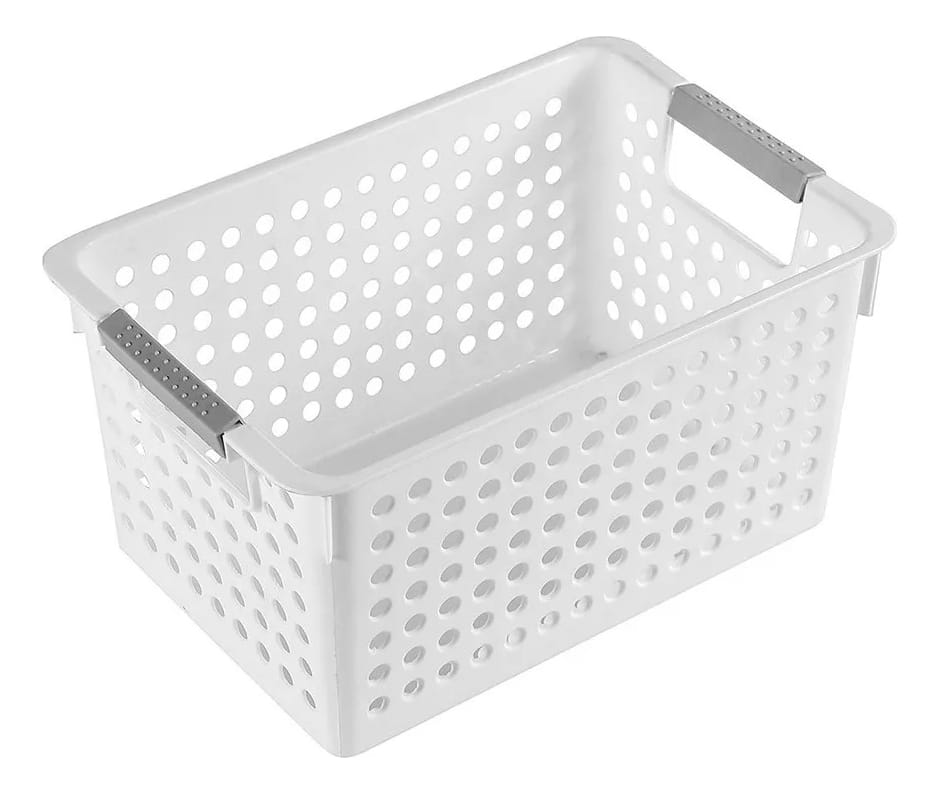 Canasto Organizador Chico Plástico Pequeño 27 X 18 X 14.5 Cm
