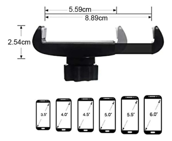 Soporte Celular Para Auto Con Ventosa Y Brazo Flexible Corto - Imagen 5