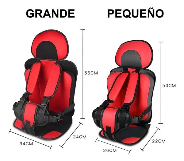 Asiento Grande Para Auto Proteccion Infantil Niños Ligero - Imagen 7