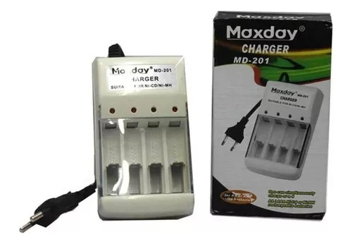 Cargador De Pilas Recargables A Cable Aa/aaa Capacidad De 4 - Imagen 3