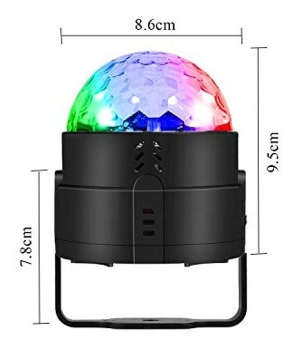 Bola De Luces Led Rgb Audioritmica Discoteca + Control - Imagen 4