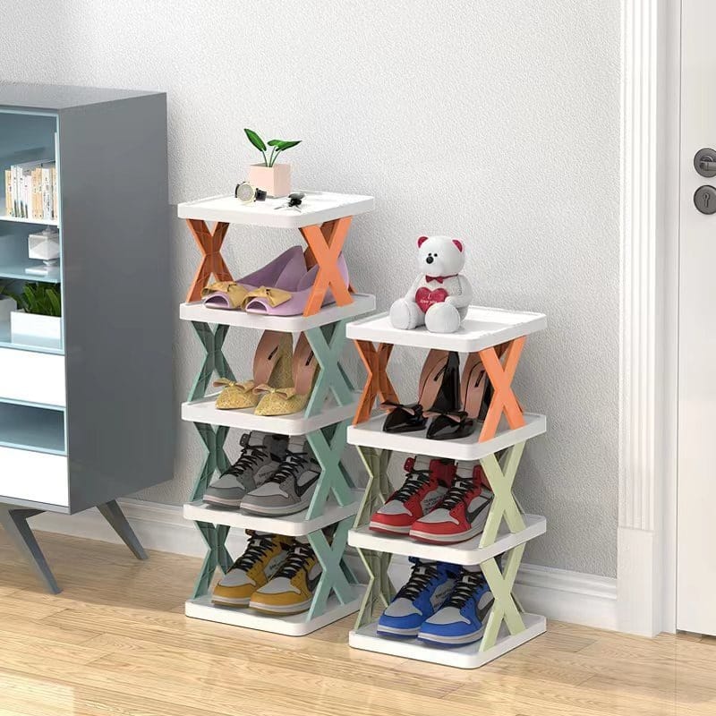 Zapatero Organizador Estante Apilable 5 Niveles En Plástico - Imagen 4