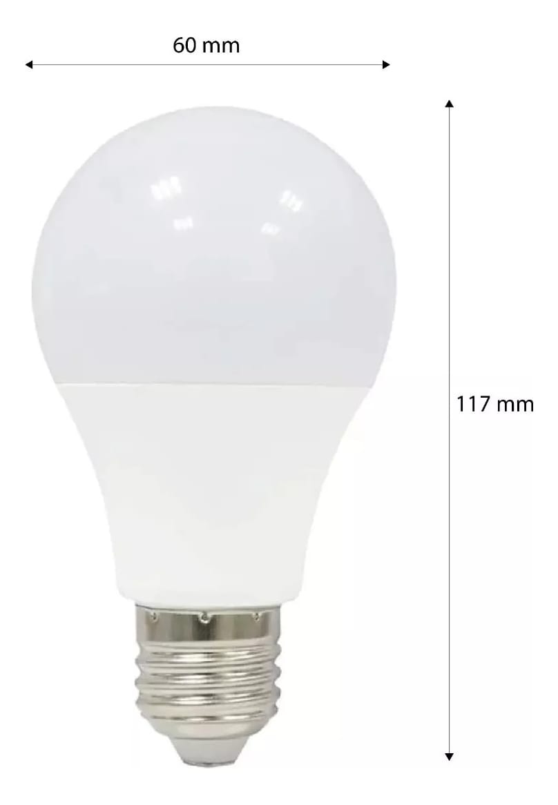 Lámpara Led 12 W Base Lisa E27 Cri 80+ Luz Fría - Imagen 5
