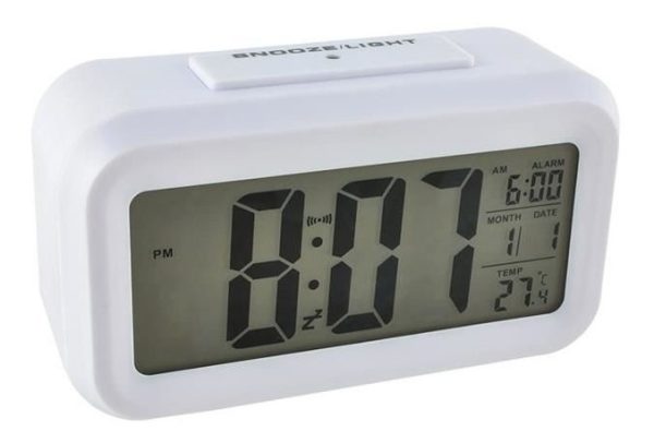 Reloj Despertador Digital Fecha Temperatura Alarma Luz Led - Imagen 10