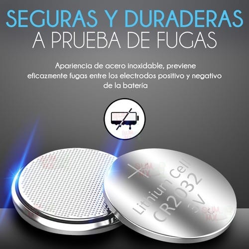 Pilas Cr 2032 Pack X5 Boton Relojes Electronicos Controles - Imagen 4