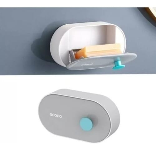 Soporte Para Jabón Con Drenaje Para Pared Con Autoadhesivo - Imagen 2