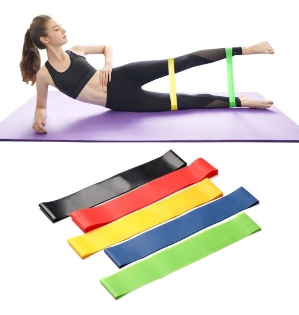 Bandas Fitness Kit 5 Piezas Circular Diferentes Intensidades - Imagen 2