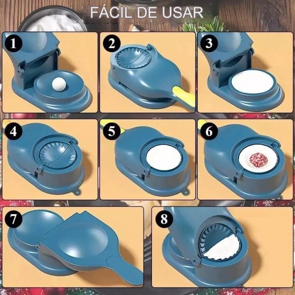 Máquina Manual Para Hacer Y Amasar Empanadas Cocina - Imagen 7