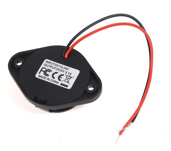 Cargador De Puerto Usb Dual Auto Motocicleta Buses Con Tapa - Imagen 3