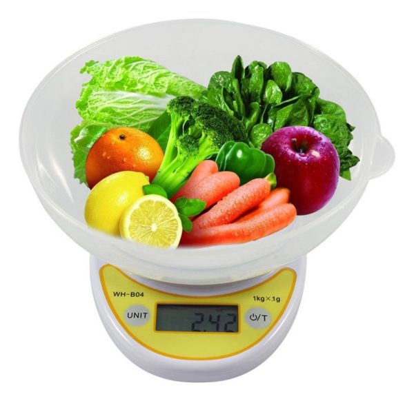 Balanza Digital Cocina De 0.1 G A 1 Kg Con Bowl Repostería