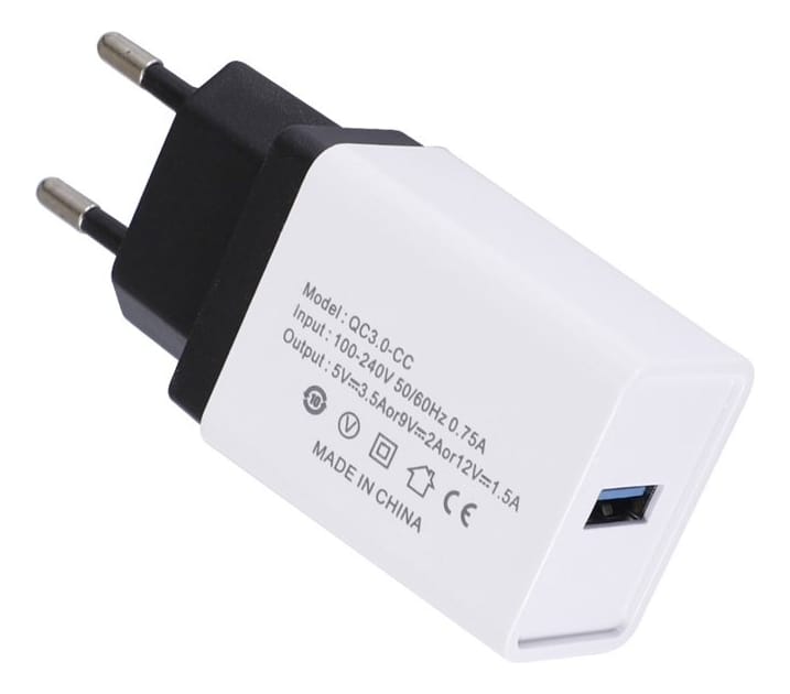 Cargador Ficha De Carga Rapida Puerto Usb Conector 3.0 Pared - Imagen 6
