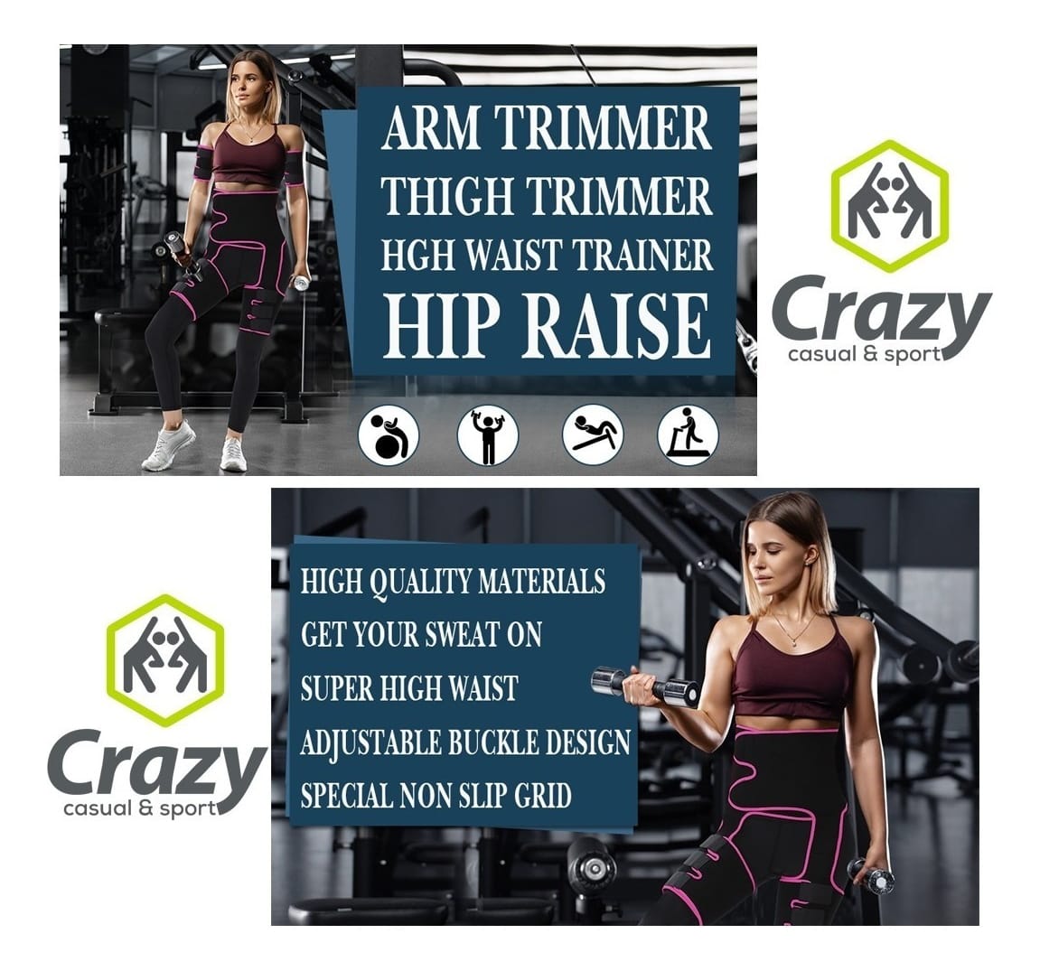 Faja Reductora Neopreno Unisex 4 En 1 Reductor Tonificador - Imagen 6