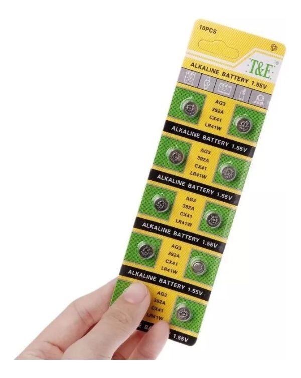 Pilas Alcalinas Ag-3 Blister De 10 Unidades 1,55 V Reloj - Imagen 7