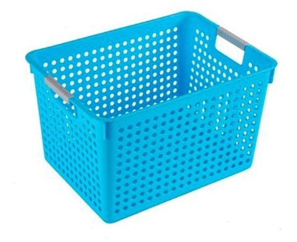 Cesto Caja Canasto Organizador Ancho Grande Baño Cocina