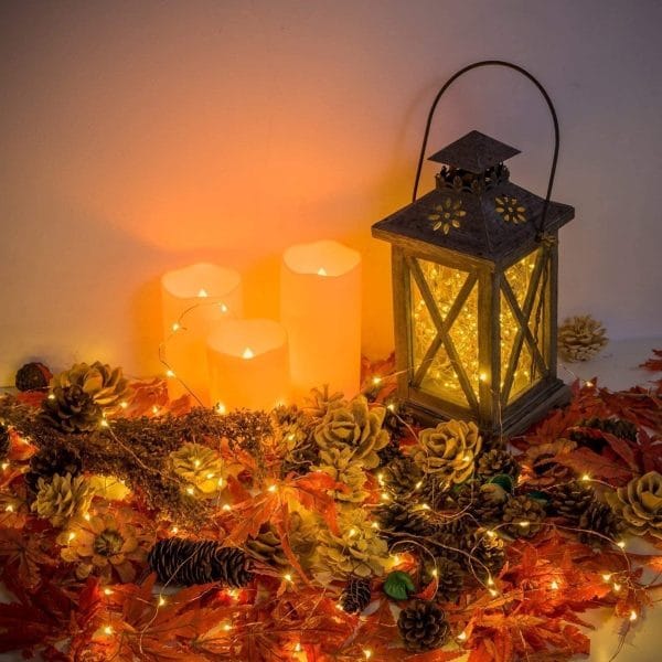 Guirnalda Luciérnagas 5m 50 Led Cálida A Pila Luz Decoración - Imagen 6