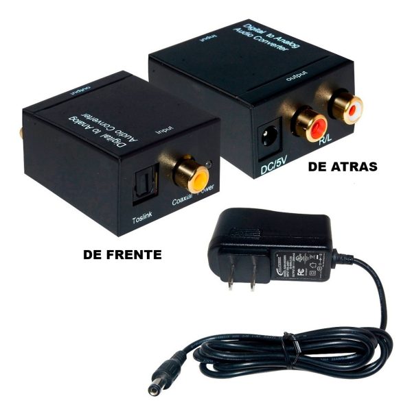 Conversor Audio Digital Óptico Rca Analógico, 5% Descuento! - Imagen 2