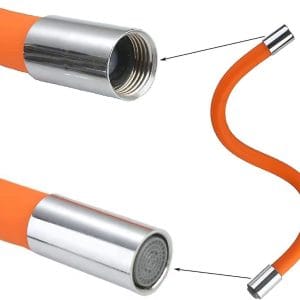 Manguera Flexible Silicona 50 Cm Grifo Canilla 360 Extensor
