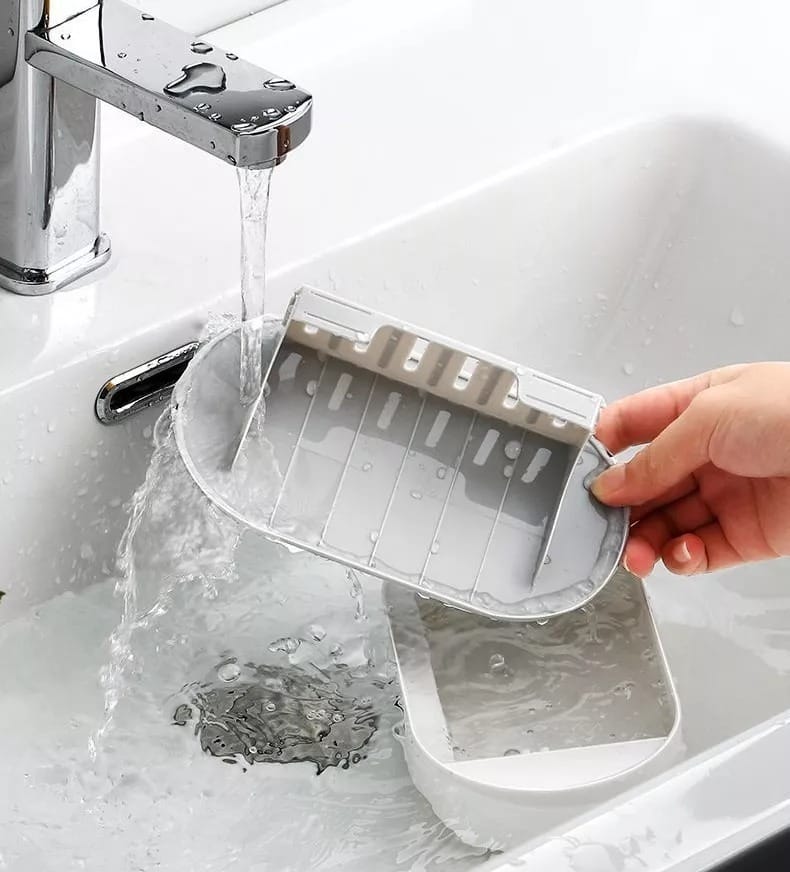 Soporte Para Jabón Con Drenaje Para Pared Con Autoadhesivo - Imagen 7