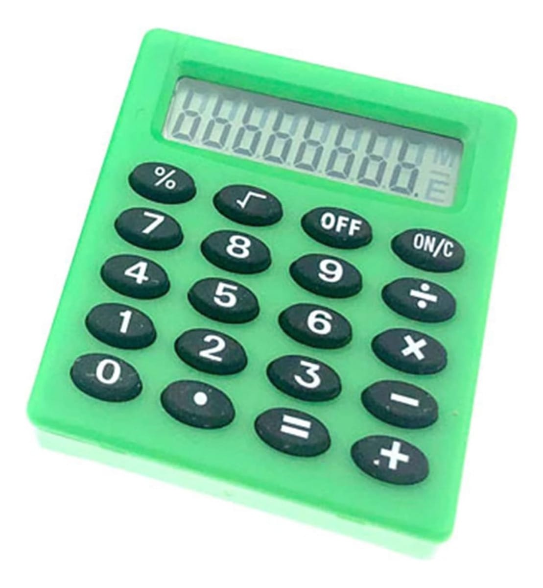 Mini Calculadora Escolar En Azul O Verde Medidas 46x50x8 Mm - Imagen 6