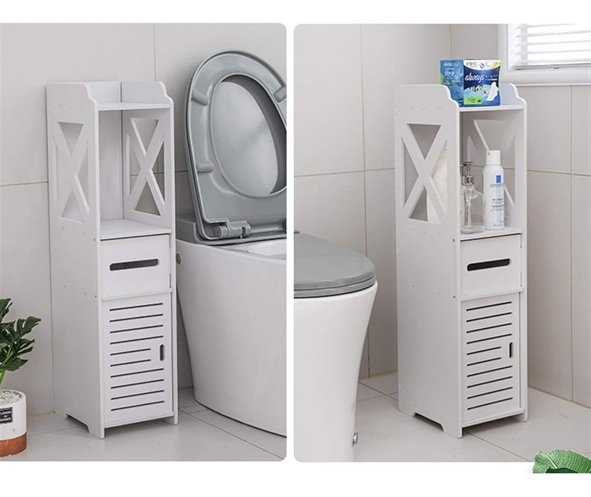Mueble Organizador Tipo Columna Para Baño 80cm De Altura - Imagen 3