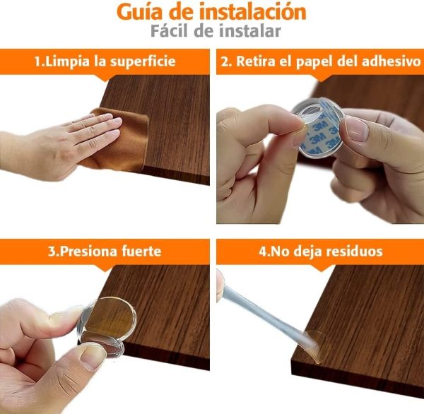 Esquinero Protector Esquinas Silicona Pack X4 Niños Bebes - Imagen 5