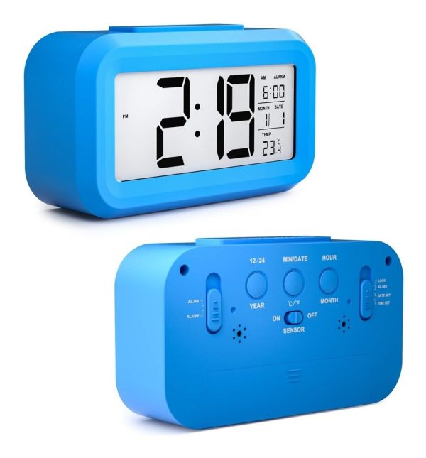 Reloj Despertador Digital Fecha Temperatura Alarma Luz Led - Imagen 23