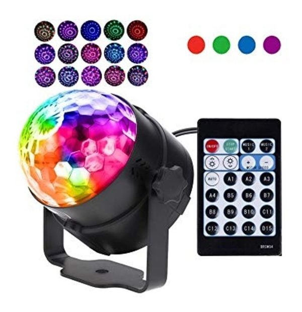 Bola De Luces Led Rgb Audioritmica Discoteca + Control - Imagen 3