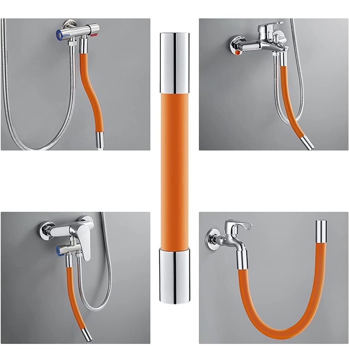 Manguera Flexible Silicona 50 Cm Grifo Canilla 360 Extensor - Imagen 4