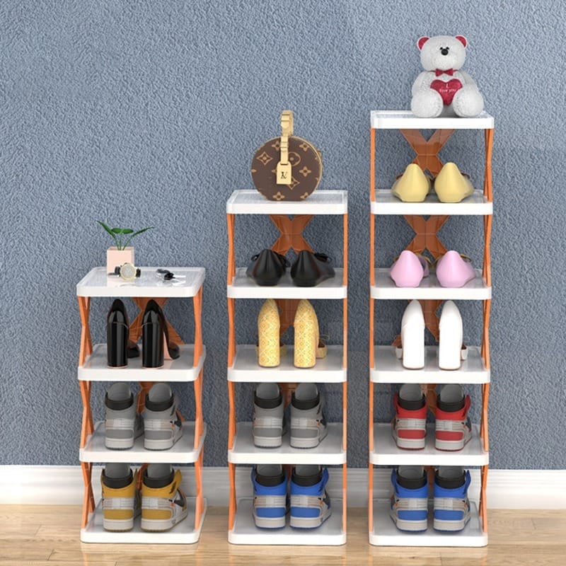 Zapatero Organizador Estante Apilable 5 Niveles En Plástico - Imagen 7