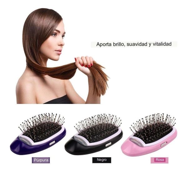 Cepillo Electrico Ionico Anti Frizz Anti Estatico Portátil - Imagen 3