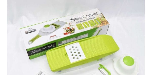 Rallador Cortador Manual Verduras 4 Cuchillas + Pelador - Imagen 6