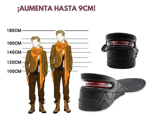 Plantillas Ortopedicas Altura 4 Capas De Elevación Calzado - Imagen 5