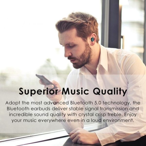 Auriculares Bluetooth True V5.0+edr Manos Libres Headset - Imagen 5