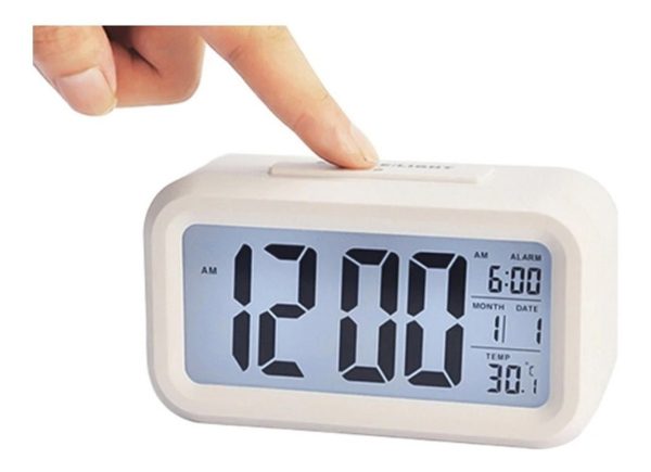 Reloj Despertador Digital Fecha Temperatura Alarma Luz Led - Imagen 13