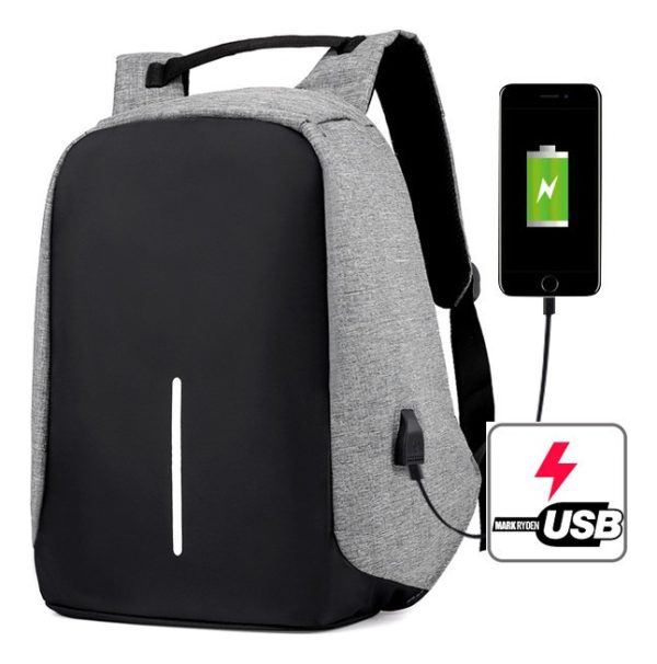 Mochila Ejecutiva Minimalista Porta Laptop Con Puerto Usb - Imagen 3