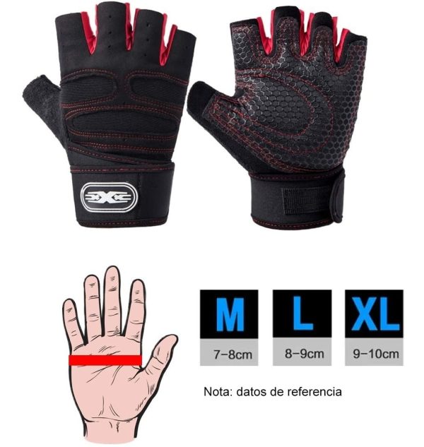 Guantes Pesas Fitness Crossfit Gym Musculación Deporte - Imagen 9