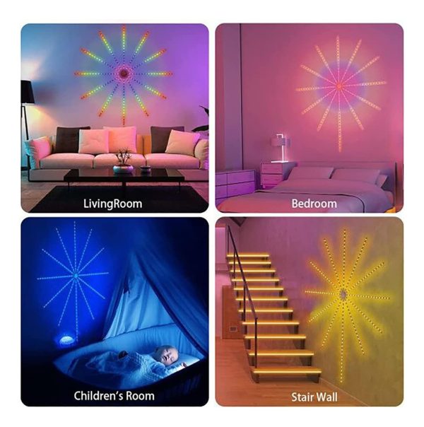 Cinta Led Rgb Fuegos Artificiales Bluetooth Alimentacion Usb - Imagen 2