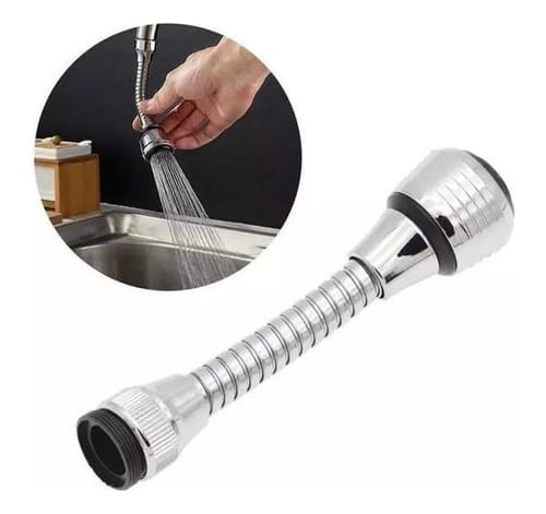 Extensible Con Puntero Cromado Para Canilla Buena Grifería - Imagen 5