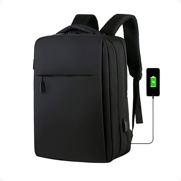 Mochila Para Notebook Impermeable Con Puerto Usb Anti Robo - Imagen 8