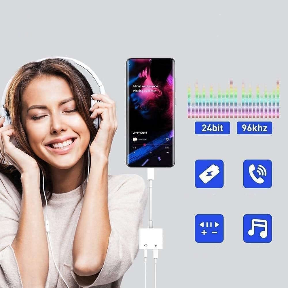 Adaptador Lightning A Lightning Y Jack 3.5 Mm Para iPhone - Imagen 3