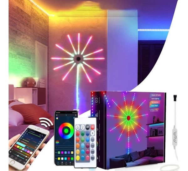 Cinta Led Rgb Fuegos Artificiales Bluetooth Alimentacion Usb - Imagen 4