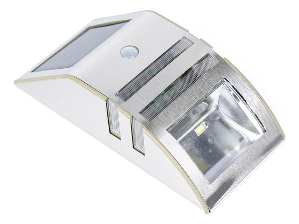 Foco Led Solar Aluminio Luz Sensor Movimiento Lampara Pared - Imagen 6