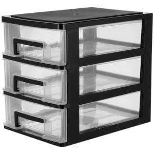 Organizador De 3 Cajones Niveles Almacenamiento Escritorio