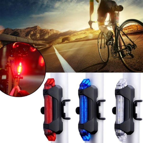 Kit Luces Led Bicicleta Delantera Y Trasera Recargables Usb - Imagen 4