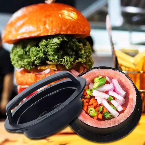 Molde Para Hamburguesas Rellenas Prensa Plancha 3 Medidas - Imagen 2