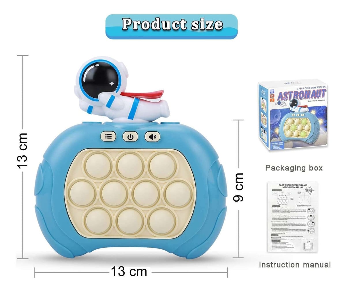 Juego Fidget Pop It Electrónico Astronauta Antiestrés Niños - Imagen 7