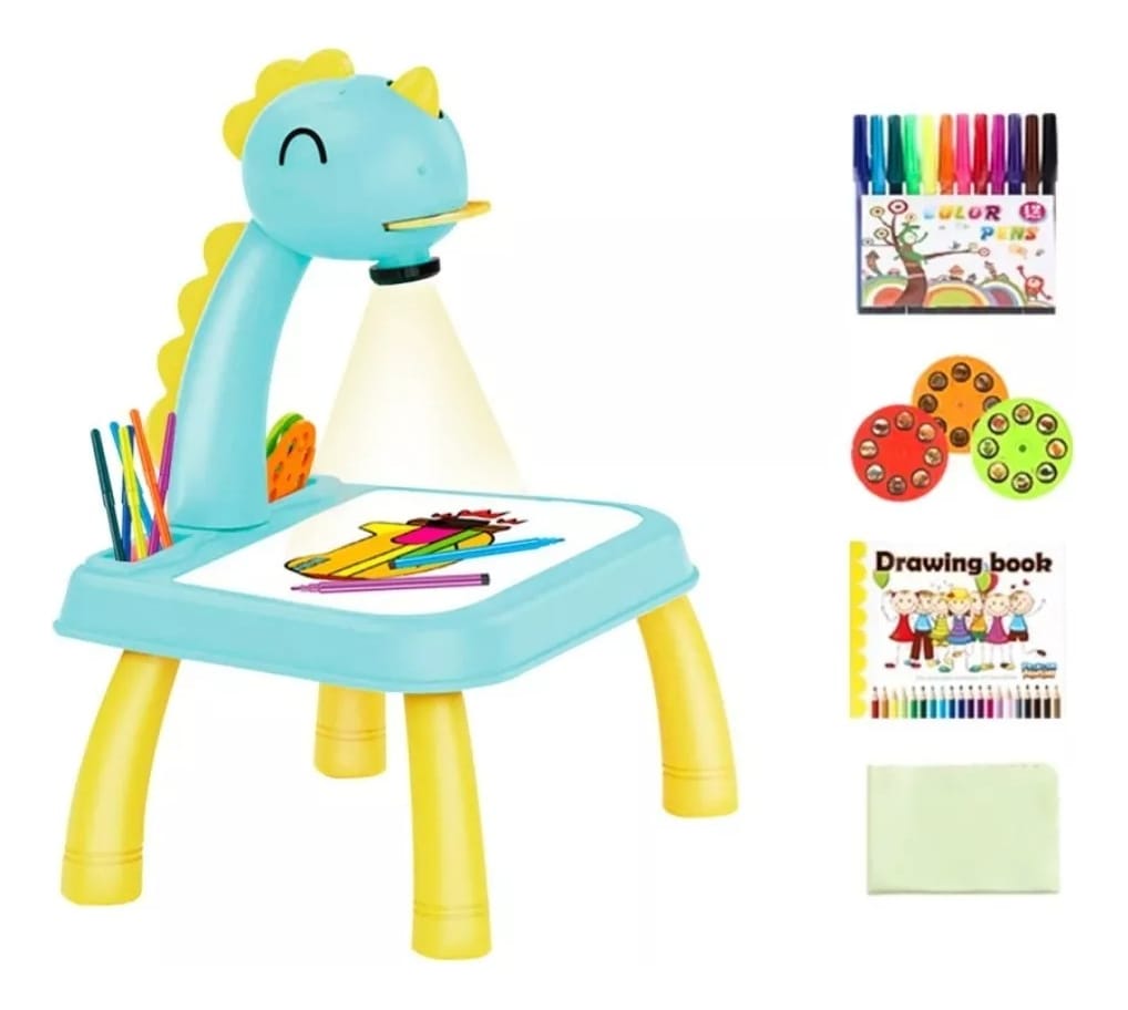 Mesa De Dibujo Para Niños Con Proyector Luz Musica Sonido - Imagen 8