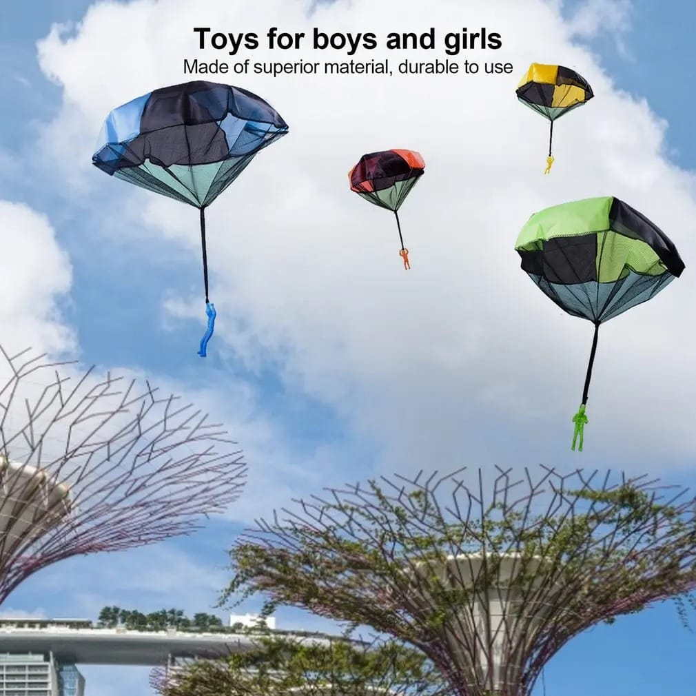 Muñeco Paracaidas Juego Al Aire Libre Niños Soldado Accion - Imagen 2