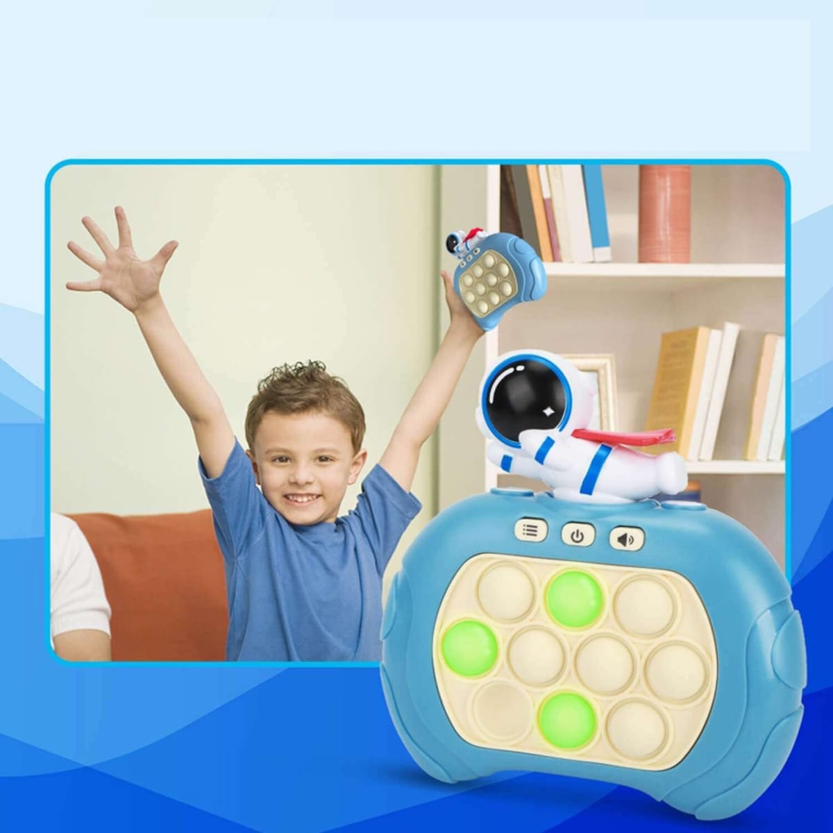 Juego Fidget Pop It Electrónico Astronauta Antiestrés Niños - Imagen 3