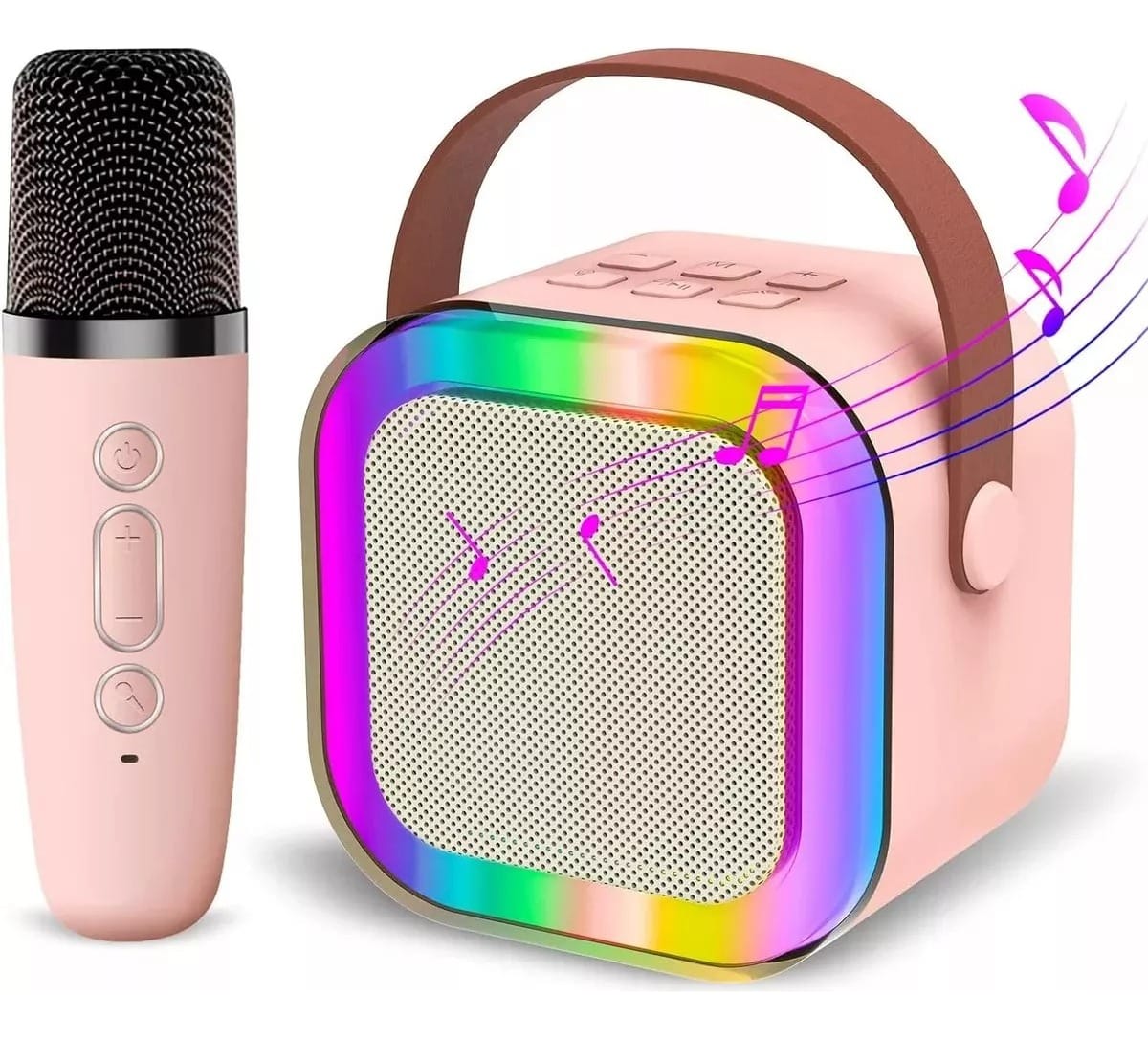 Mini Parlante Microfono Inalambrico Karaoke Led Bluetooth - Imagen 8